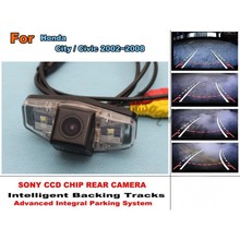 Cámara de visión trasera dinámica e inteligente para Honda City 2002 ~ 2008/, para Honda Civic 2001 ~ 2014, Chip de pistas inteligentes HD CCD 2024 - compra barato