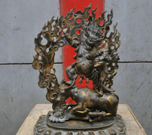 Xd 002581 21 "Тибетский буддизм Бронзовый Yamantaka Властелин Ада статуя Будды 2024 - купить недорого