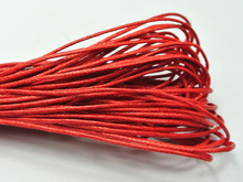 100 Meters Red Waxed Cotton Beading Cord 1mm for Bracelet Necklace 2024 - buy cheap