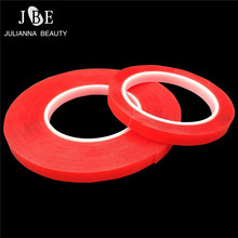 1 Roll Nail Art Adhesive Double-sided Tape Red Film Clear Tape Stickers For Nail Display Lens Manicure Decoration Tool Nail Art 2024 - buy cheap