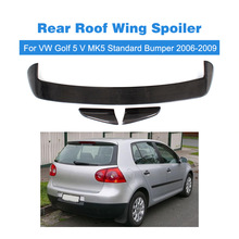 3PCS/SET for VW Volkswagen Golf 5 V MK5 Standard Bumper 2006 - 2009 Carbon Fiber Car Rear Roof Wing Spoiler Boot Lips 2024 - buy cheap