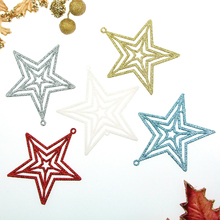 1 pc cinco pontos estrela árvore de natal decorações pentagrama ornamentos de natal chromofous árvore de natal pingente adornos 2024 - compre barato