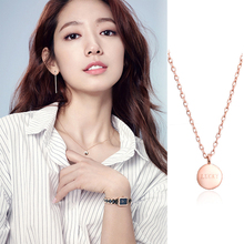 Korean drama Doctor Park Shin-Hye Lucky Bean Pendant Necklace Titanium steel in gift box Free Shipping 2024 - buy cheap