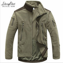 Roupa tática masculina, casaco de lã para outono inverno, caça softshell estilo militar 2024 - compre barato