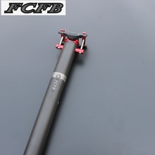 FCFB-poste de sillín de fibra de carbono, varilla tubo del asiento de bicicleta de carretera, color negro mate, 33,9/34,9x580mm 2024 - compra barato