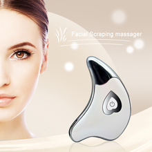 Electric Scraping Massager Micro Current Lonic V Face Slimming Facial Lift Plate Body  USB Rechargeable Beauty Gua Sha Machine 2024 - buy cheap
