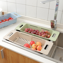 Adjustable Kitchen Vegetable Basket Sink Vegetable Fruit Water Filter Drainer Kitchenware Portable Storage Washing Baskets 1pcs 2024 - buy cheap