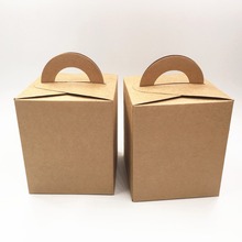 12pcs 9.5x9.5x11cm Retro Cowhide Packaging Box Tea-leaf Box Chocolates Gift Box Hand-held Candy/ Nut Gifts Paper Box 2024 - buy cheap