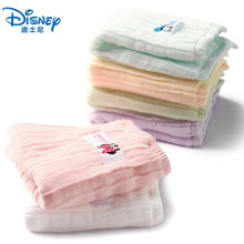 6 Pieces Authentic Disney 100% Cotton Square Hand Towel Kids Cartoon Printed Soft Unisex Towel Mickey 2021 wholesale 2024 - buy cheap