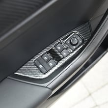 Para Skoda Kodiaq 2017 2018 ABS de fibra de carbono LHD de ventana de puerta de ascensor de cristal cubierta de Panel de interruptor de Control de ajuste accesorios de estilo de coche 4 2024 - compra barato