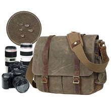 LXH Waterproof Canvas Camera Shoulder Bag Multi-functional DSLR Bag handbag For Nikon Canon Sony Fuji DSLR Vintage Camera Bag 2024 - buy cheap