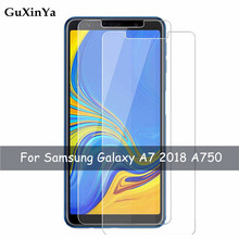 Закаленное стекло для Samsung Galaxy A7 2018, 2 шт., Защитное стекло для экрана Samsung A7 2018, стекло 9H с защитой от царапин, пленка для телефона A750 2024 - купить недорого