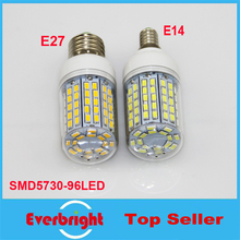 Latest LED Light Ultra bright E14 E27 LED Bulbs Candle 30W SMD 5730 With Cover 96 leds Warm White Cool White 220V LED Corn Bulb 2024 - buy cheap