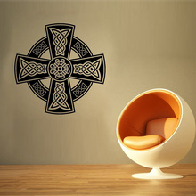 Celtic Cross Irish Fashion Pattern Wall Stickers for Living Room Art Decor Vinyl Wall Decals Bedroom Home Decoration Murals L170 2024 - buy cheap