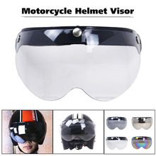 Universal Windproof 3-Snap Motorcycle Helmet Visor Front Flip Up Visor Wind Shield Lens For Motorcycle Helmet Sunglasses 2024 - buy cheap
