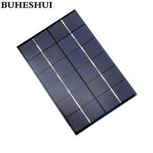 Buheshui 4.2w 6v módulo de célula solar policristalino painel solar diy carregador para bateria 3.7v 200*130*3mm 2 peças 2024 - compre barato