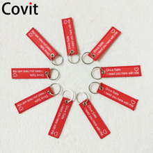 500pcs/lot Drive safe key chain for women kiss me before flight key ring flight crew keychains gifts for men jewelry 2024 - buy cheap