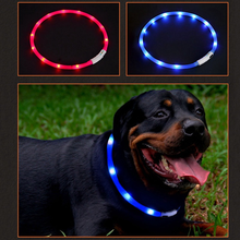 Pet Dog Collar Waterproof USB Rechargeable LED Night Safety Flashing Pet Accessories For Small Dog LED Collar Leash 2024 - buy cheap