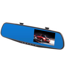 Pbear 4.3 "Car Camera DVR Dual Lens Rearview Mirror Blu-ray Image Recorder FHD 1080P Car DVR Mirror Cycle Video Safe Driving 2024 - buy cheap