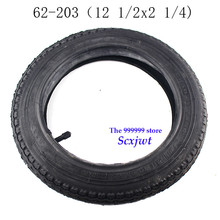 Free Shipping good quality 12 1/2 x 2 1/4 62-203 out and inner tyre fits E-bike 12 inch bike folging electric scooter wheel tire 2024 - buy cheap