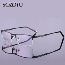 Optical Eyeglasses Frame Men Computer Eye Glasses Spectacle Alloy Frame For Male Transparent Clear Lens Armacao  de YQ179 2024 - buy cheap