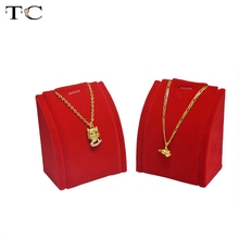 Jewelry Display for Necklace Pendant Show Cases High Quality Velvet Material Earrings Stand Holder 7*4*8cm 2024 - buy cheap