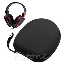 Portable Protective New Zip Up Hard Shell Case bag For Large Headphone Headset 2024 - buy cheap