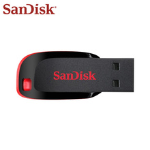 SanDisk-Unidad Flash USB 2,0 CZ50 Original, 16gb, 32gb, 64GB, 128GB, Pen Drive Mini, Pendrive USB negro, unidad de memoria U 2024 - compra barato