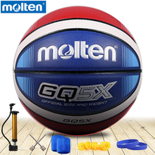 Pelota de baloncesto molten gq5x original, nueva marca de alta calidad, Material de PU fundido genuino, tamaño oficial 6/5 2024 - compra barato