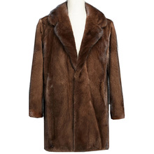 Autumn and Winter new Imitation Mink Coat Men's tidy Long Coat Mink Fur Grass Suede Plus Size Shirt More Size S-4XL 5XL 6XL 2024 - buy cheap
