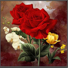 5D DIY Diamond Painting Flower Red Rose, Cross Stitch, 3D, Diamond Mosaic, Needlework, Crafts, Diamond Embroidery,  Picture 2024 - buy cheap