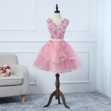 New sweat pink short lady girl women princess bridesmaid banquet party ball dress gown 2024 - buy cheap