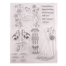 Wedding Silicone Clear Seal Stamp DIY Scrapbooking Embossing Photo Album Decorative Paper Card Craft Art Handmade Gift 2024 - buy cheap