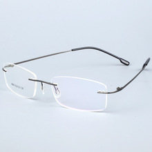 Classic Mens Women Pure Titanium Rimless Glasses Frames Myopia Optical Frame Ultra-light Titanium Frameless Eyeglasses Frame 2024 - buy cheap