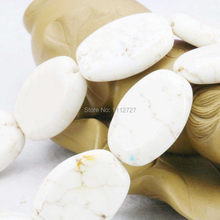 18x25mm Ellipse White Turkey Howlite Chalcedony Semi Finished Stones DIY Loose Beads Women Girls Gifts Jewelry Accessories Parts 2024 - buy cheap