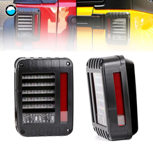 LED Reverse Brake Taillights , tail led light For 07-15 J-eep Wrangler CJ JK  With European Standard Plugs. 2024 - buy cheap