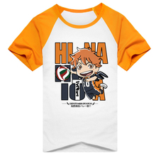 Haikyuu camiseta anime haikiyu hinata shyouyou, camiseta de manga curta de algodão masculina e feminina 2024 - compre barato