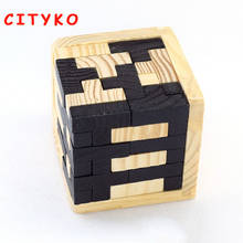 Design IQ Brain Teaser Kong Ming Lock Wooden Interlocking Burr 3D Puzzles Game Toy Intellectual Educational For Adults Kids 2024 - buy cheap