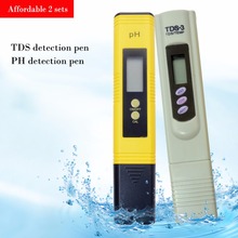 Yieryi Novo Vem 1 pcs pH-2 Metro E 1 pcs Tds-3 metros Tester Aquário Piscina de Água Vinho Urina Chegar Ferramenta 2024 - compre barato