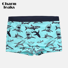 Charmleaks Boy Swimming Shorts Swimwear Carton Shark Printed Swimsuit Bottom Kids Cute Bikini Pants Beach Wear Bathing Suit 2024 - buy cheap