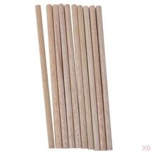 8 дюймов длинные натуральные балса Дюбель стержни деревянные палочки для поделок стержни для ремесленных проектов, 60 штук в каждой упаковке (0,3 дюйма Диаметр) 2024 - купить недорого