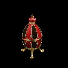 QIFU New Arrival Fashion Red and Black Faberge Egg Jewelry Box for Home Decoration 2024 - buy cheap