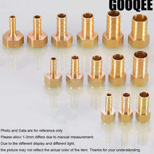 1pcsBrass Hose Fitting 6/8/10/12/14/19mmBarb Tail 1/8" 1/4" 1/2" 3/8" BSP Female Thread Copper Connector Joint Coupler Adapter 2024 - buy cheap