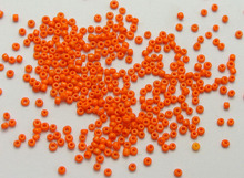 10000 cuentas de semilla opacas de vidrio 1,5mm (15/0) naranja + caja de almacenamiento 2024 - compra barato