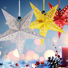 1pc 30cm Hanging Paper Star Festival Lampshade Paper Lantern Wedding Birthday Party DIY Hanging Decorations Christmas Ornaments 2024 - buy cheap