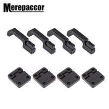 MEREPACCOR 1Set Black Plastic Car Door Hinges & Door Handles for 1:10 RC Crawler Traxxas TRX-4 TRX4 2024 - buy cheap