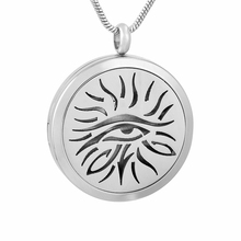 MJP0116  Evil Eyes Design Stainless Steel Aromatherapy Pendant Diffuser Perfume Charm Necklace 2024 - buy cheap