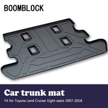 Auto Car Cargo Liner rear trunk mat For Toyota Land Cruiser J200 8 Seats 2007-2018 Luggage Tray Carpet Mud Anti Kick Cover Mat 2024 - buy cheap