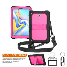 Funda de seguridad para tableta Samsung Galaxy Tab A 2018, 10,5, T595, SM-T590, T597, A prueba de golpes, carcasa dura, soporte y correa para el cuello 2024 - compra barato