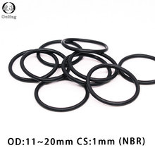 50PCS/lot Rubber Ring NBR Sealing O-Ring 1mm Thickness OD11/12/13/14/15/16/17/18/19/20mm O Ring Seal Nitrile Gasket Oil Rings 2024 - buy cheap
